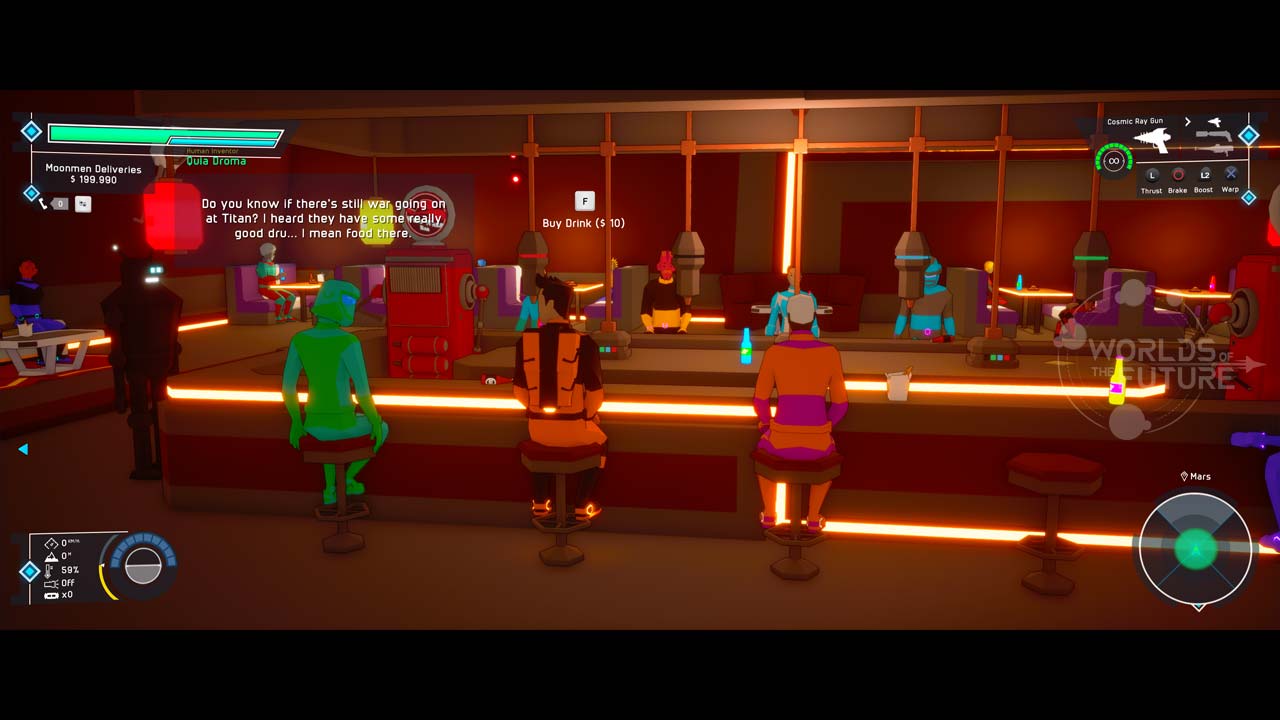 Drinking in a Martian Bar