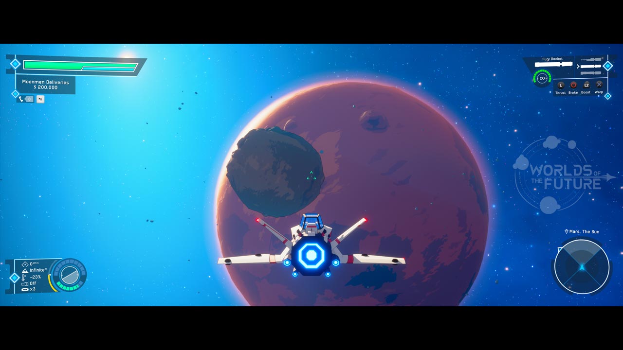 Deimos moon from Space
