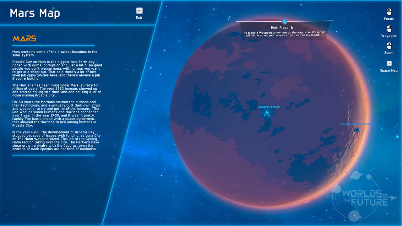 Map on Mars