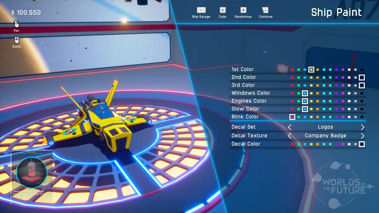 Spaceship creator