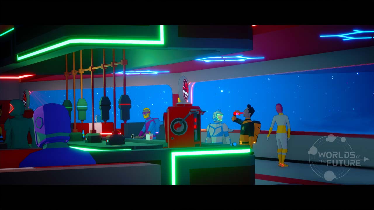 Drinking in a Space Bar