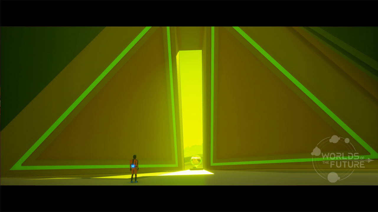 Interior of a building on the Titan moon