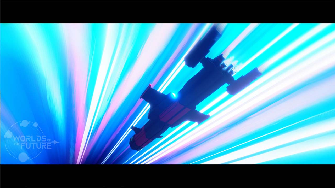 Spaceship in Wormhole